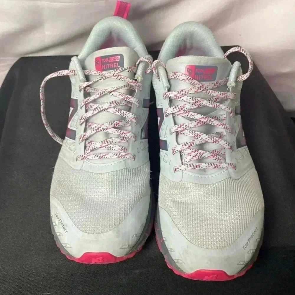 NEW BALANCE FUEL CORE NITREL W/ TOE PROTECT WO SIZE 9 PINK AND GRAY SNEAKERS - Picture 14 of 14